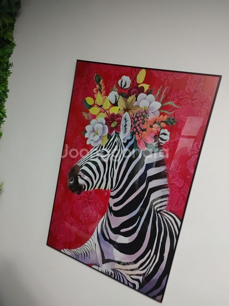 얼룩말그림 말그림 그림액자 인테리어액자 대형그림 팜--6