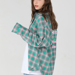 원더비지터 fwba check pattern shirt