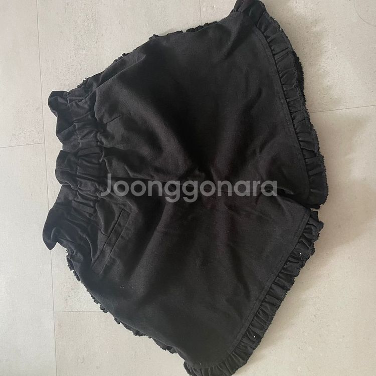 고걸 러플 팬츠(black)--3