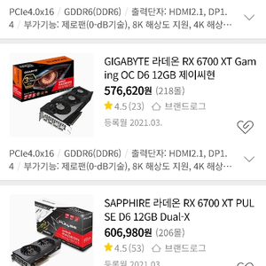 6700xt, 3060, 3060ti, 3070 구입