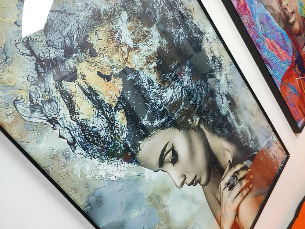 아프리카 풍 감성여인 그림액자 대형그림 인테리어액자 팜--1