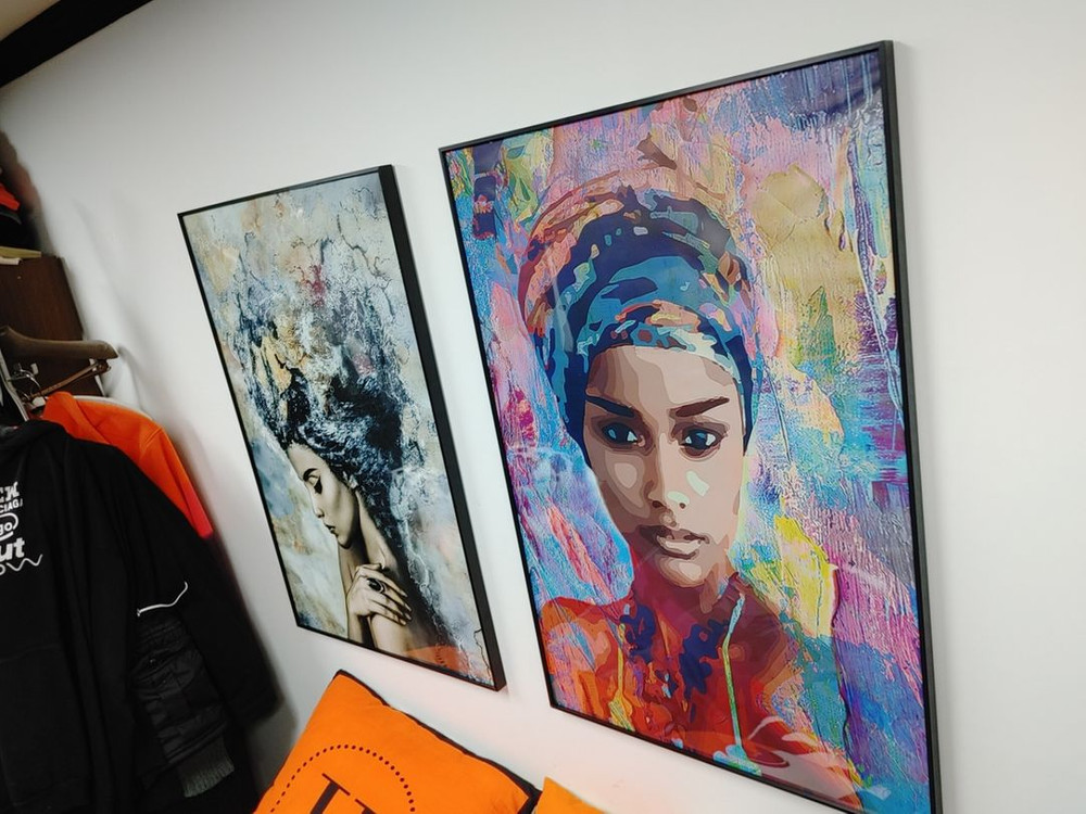 아프리카 풍 감성여인 그림액자 대형그림 인테리어액자 팜--7