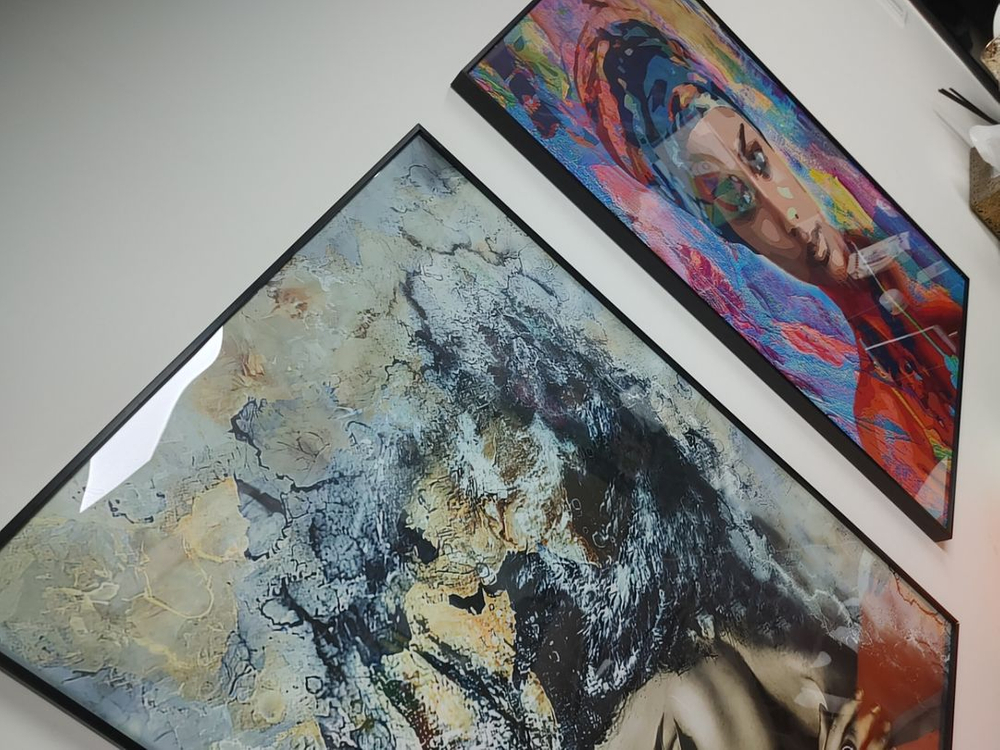 아프리카 풍 감성여인 그림액자 대형그림 인테리어액자 팜--5