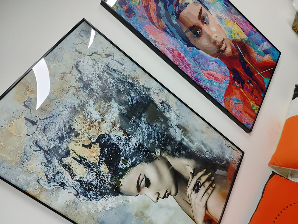 아프리카 풍 감성여인 그림액자 대형그림 인테리어액자 팜--2