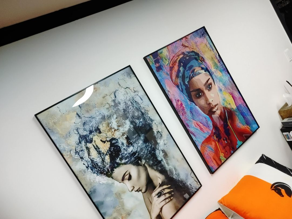 아프리카 풍 감성여인 그림액자 대형그림 인테리어액자 팜--8