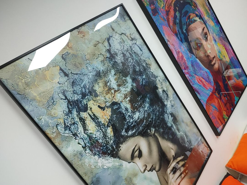 아프리카 풍 감성여인 그림액자 대형그림 인테리어액자 팜--4