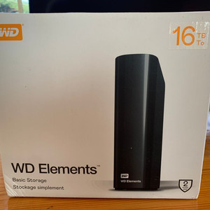 WD Elements 16TB/16테라 외장하드 새것