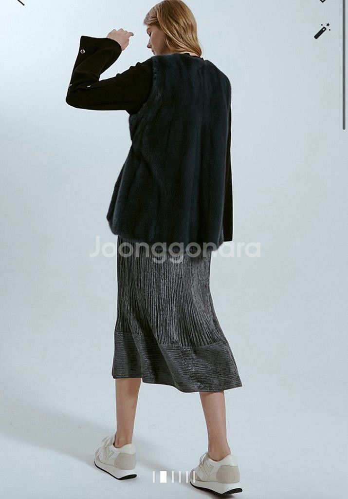 랑방(한섬)밍크베스트--7