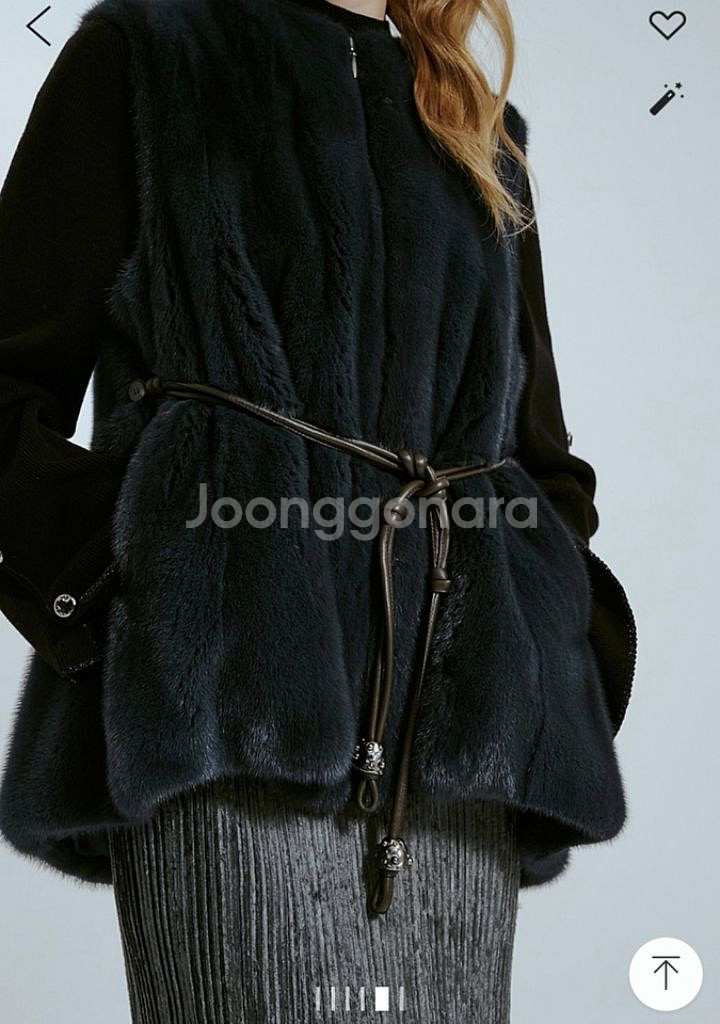 랑방(한섬)밍크베스트--5