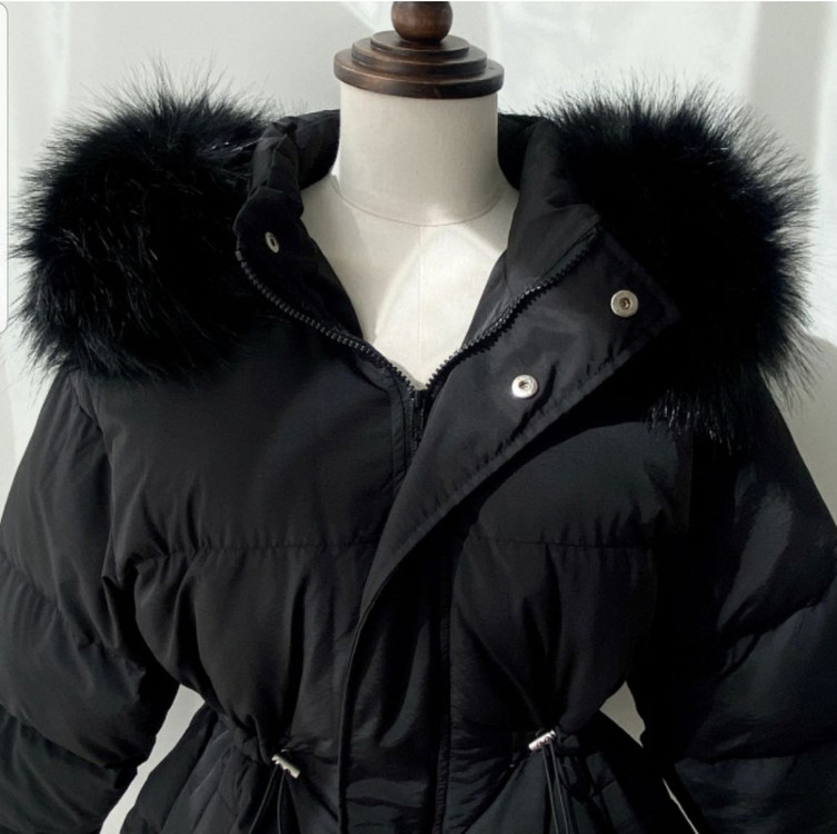 리얼퍼 스트링 패딩점퍼--5