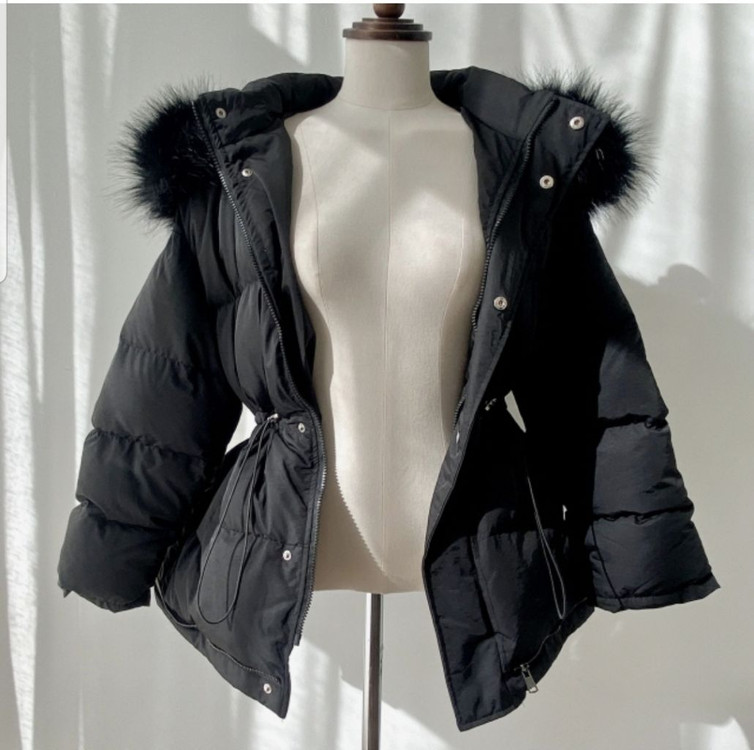 리얼퍼 스트링 패딩점퍼--4