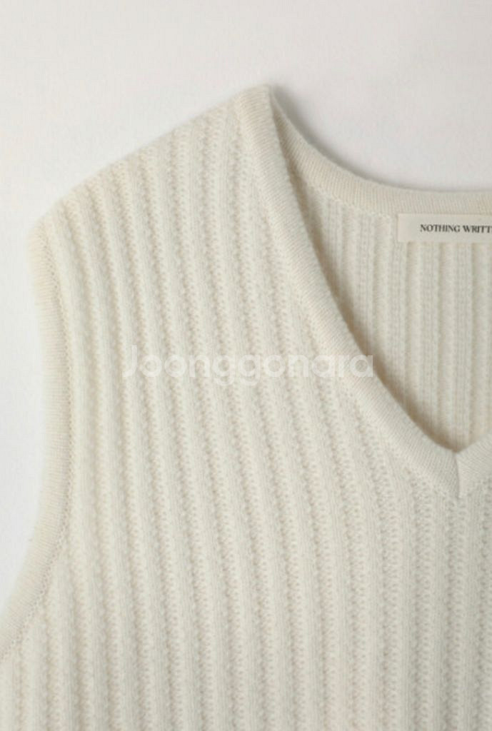 낫띵리튼Celeto vest (Ivory)--4