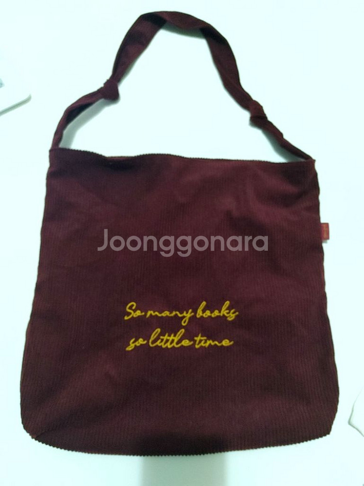 골덴 에코백 와인색 자주색 숄더백 데일리가방 보조가방--1