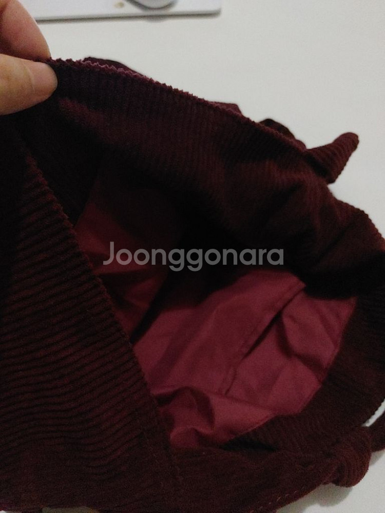 골덴 에코백 와인색 자주색 숄더백 데일리가방 보조가방--6