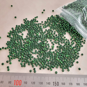 비즈장식 3미리 낲짝둥근모양 초록 1만개 일괄