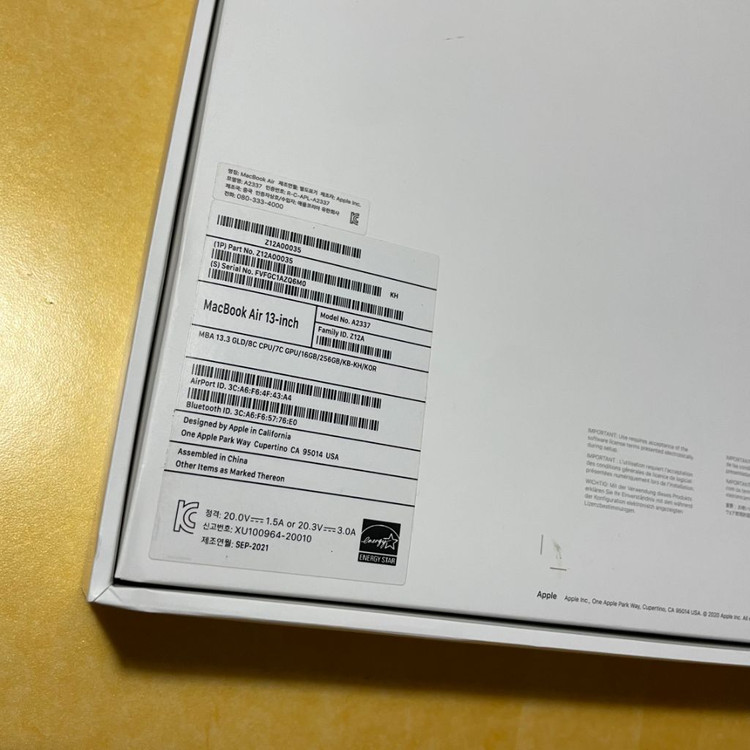 맥북에어m1 16gb 256gb로즈골드--2