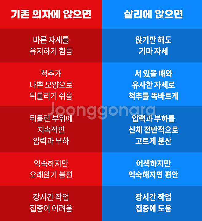 살리의자 승마자세 의자 허리건강 의자--8