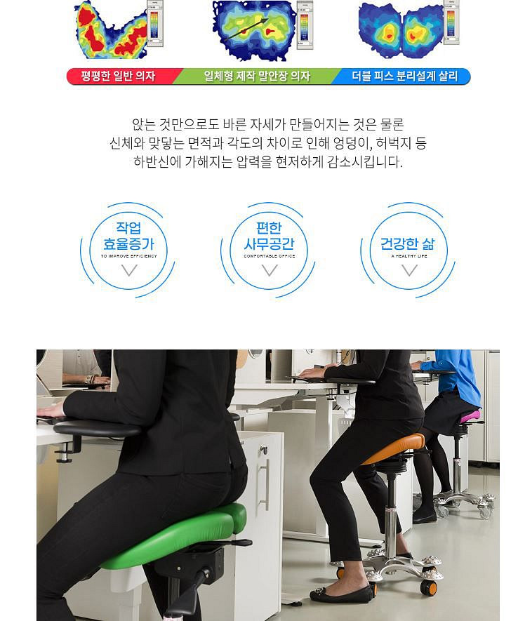 살리의자 승마자세 의자 허리건강 의자--1