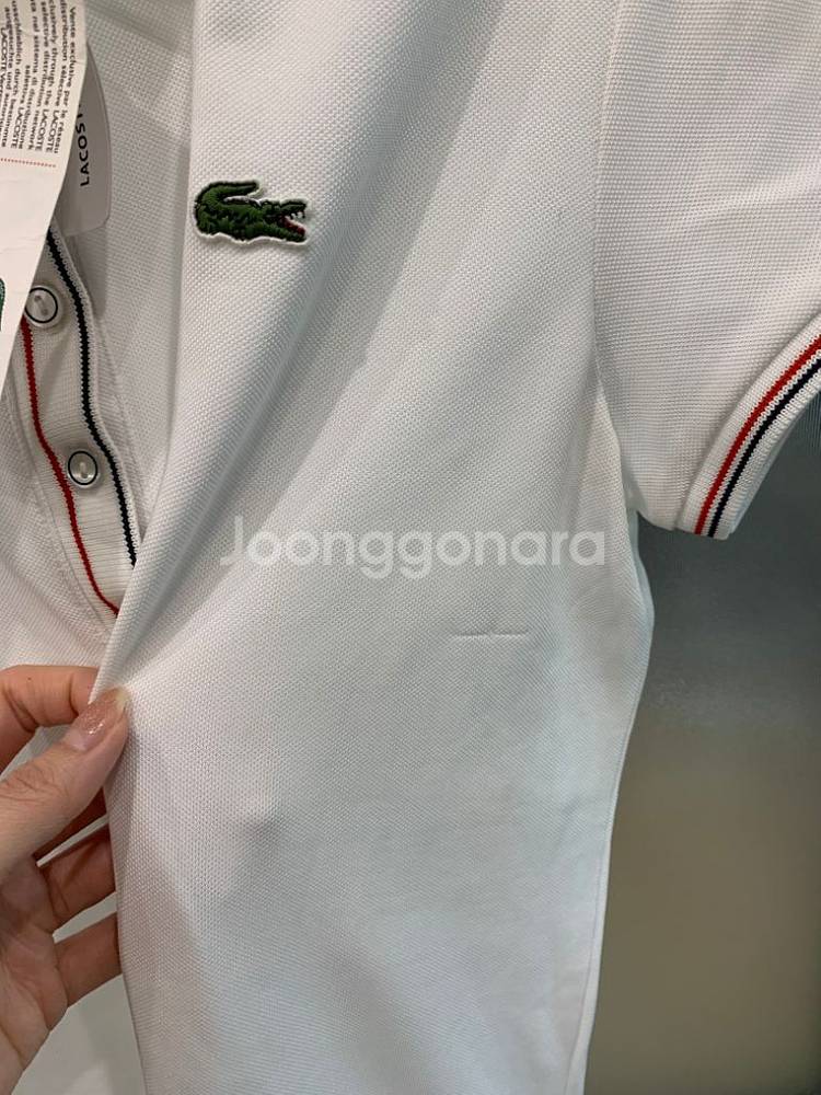 라코스테 정품 흰색카라티(새제품)--1