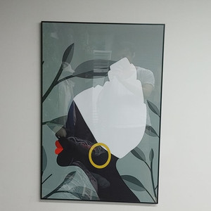 아프리카 풍 흑인그림 그림액자 대형그림 인태리어액자 팜
