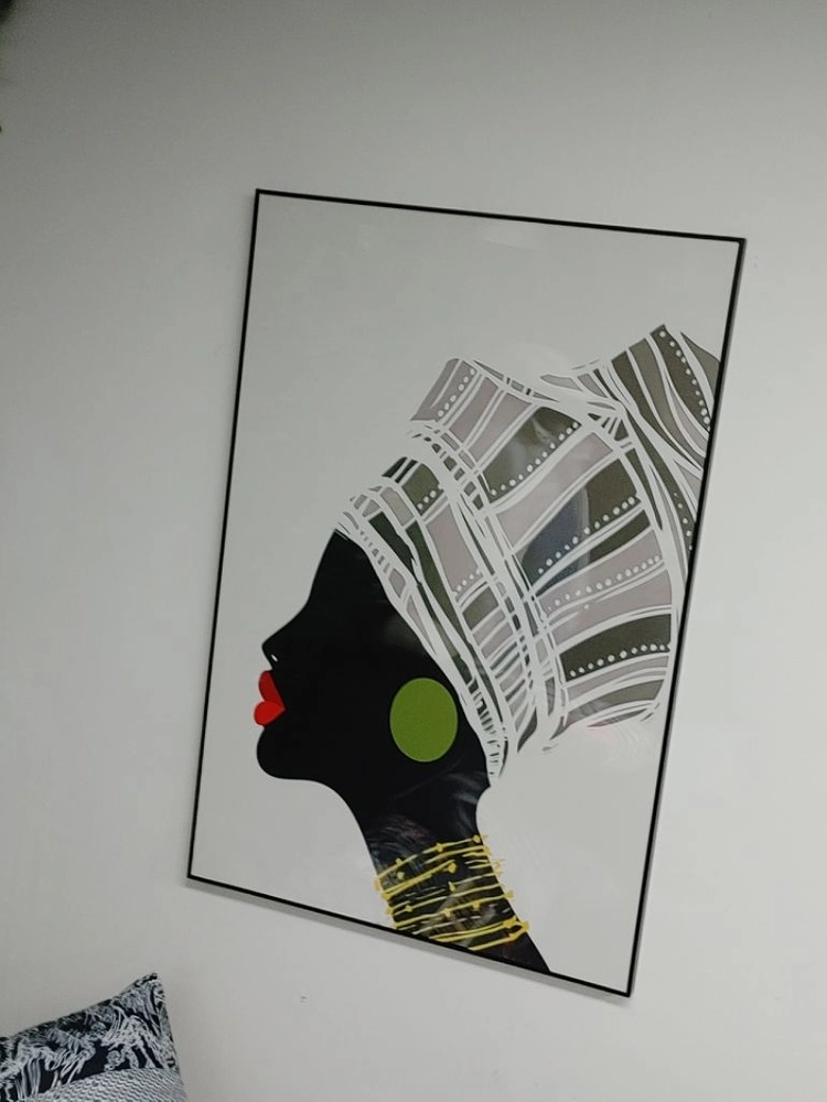 아프리카 풍 흑인그림 그림액자 대형그림 인태리어액자 팜 이미지