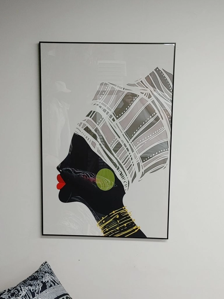 아프리카 풍 흑인그림 그림액자 대형그림 인태리어액자 팜 이미지