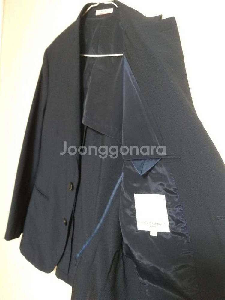 남성 프랑코페라로 봄여름 캐주얼자켓 (스판.네이비95)--3