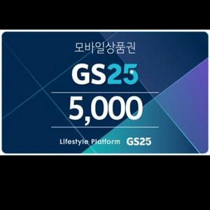 gs25모바일상품권 5000원권