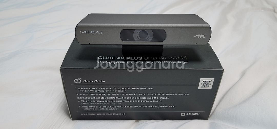 CUBE 4K Plus 웹카메라 팝니다.--1