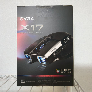 EVGA X17 블랙 8K 고성능 게이밍 마우스 정품