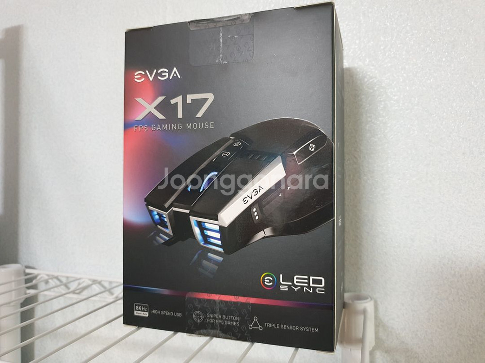 EVGA X17 블랙 8K 고성능 게이밍 마우스 정품--1