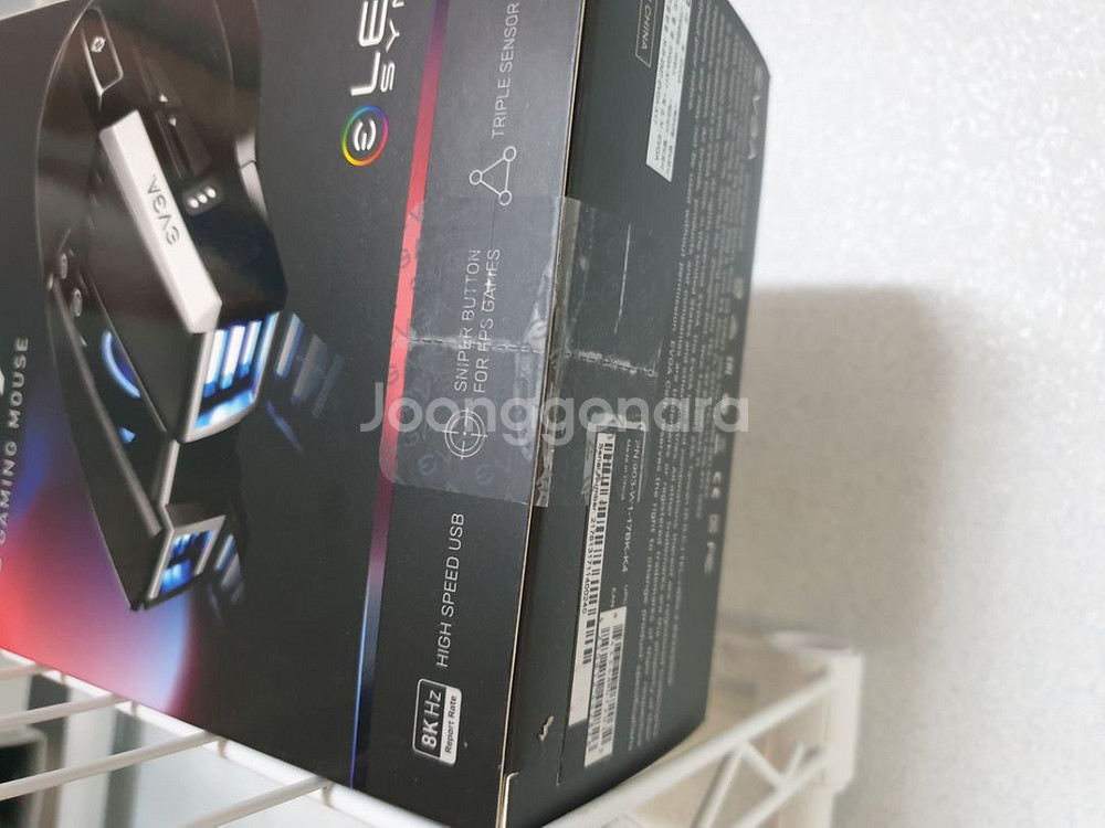 EVGA X17 블랙 8K 고성능 게이밍 마우스 정품--6