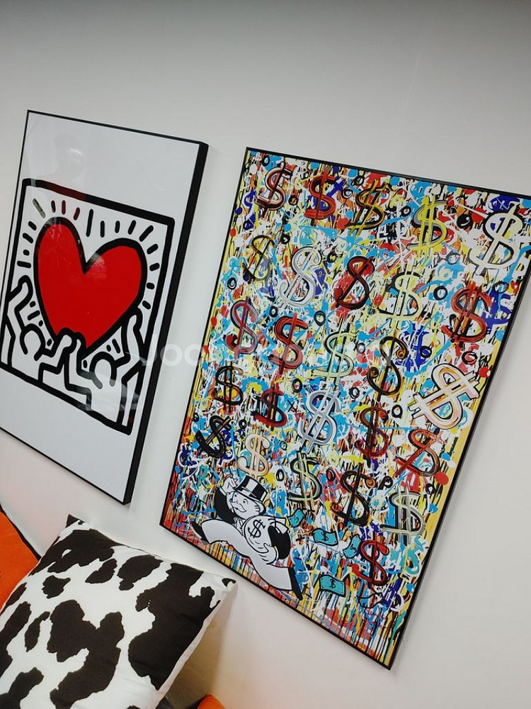 하트그림 달러그림 초대형액자 대형그림 인테리어액자 팜--6