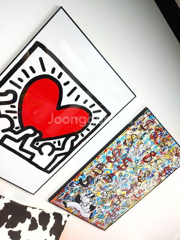 하트그림 달러그림 초대형액자 대형그림 인테리어액자 팜--5
