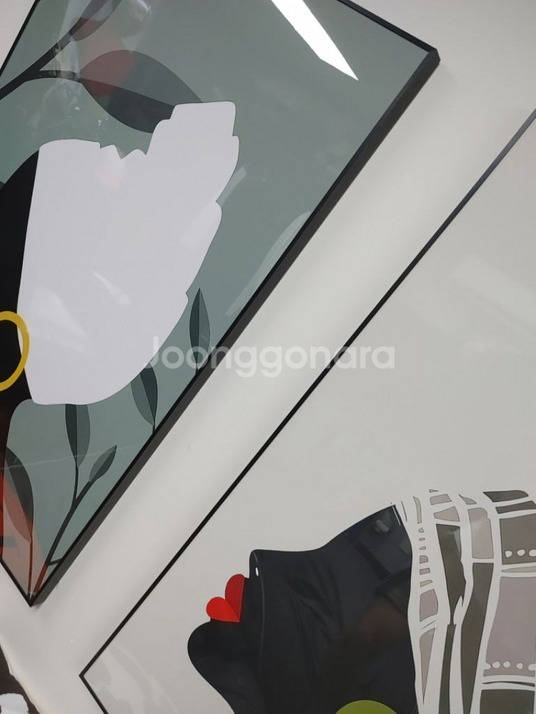 아프리카 풍 흑인그림 그림액자 대형그림 인테리어액자 팜--8