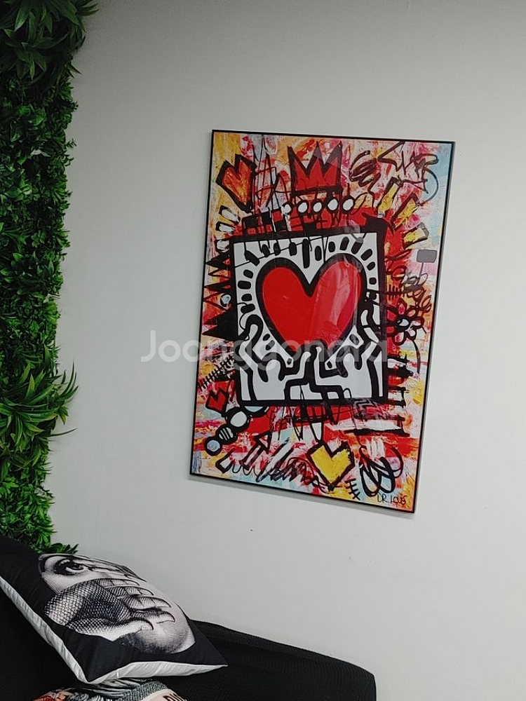 키스해링 하트 그림 초대형 액자 대형그림 인테리어 소품--7