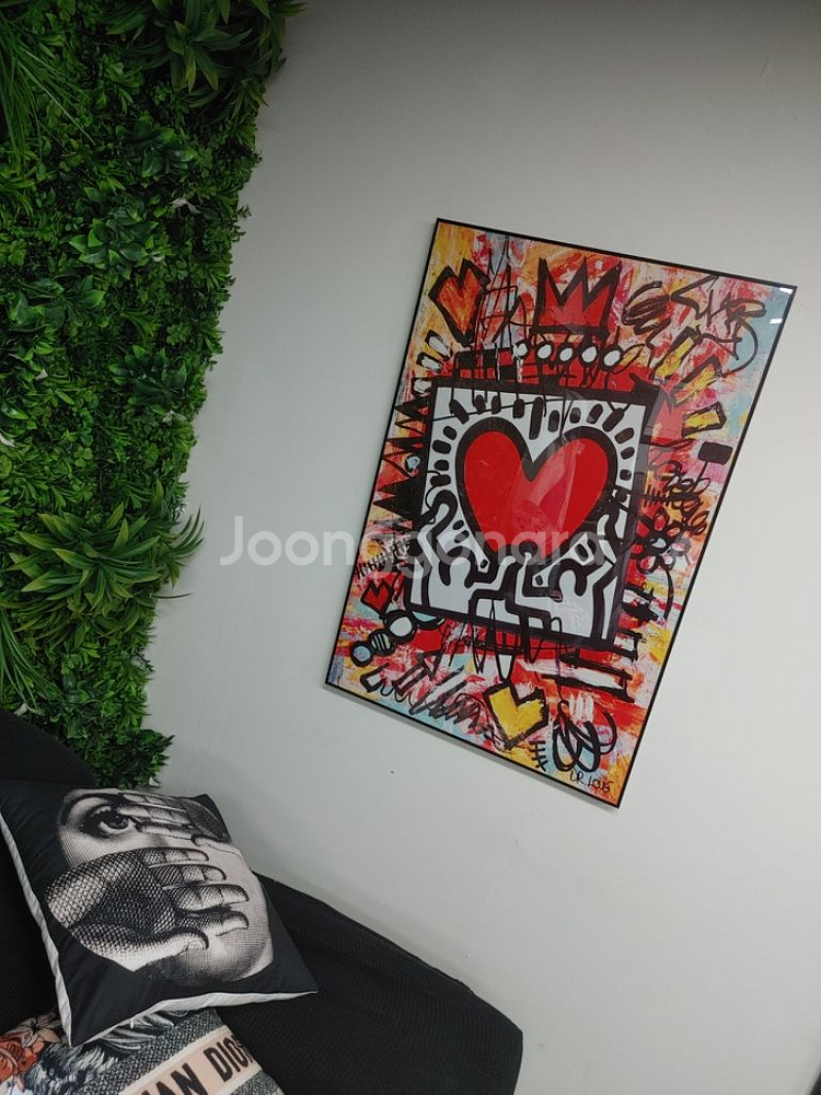키스해링 하트 그림 초대형 액자 대형그림 인테리어 소품--4