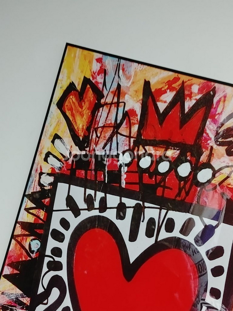 키스해링 하트 그림 초대형 액자 대형그림 인테리어 소품--9