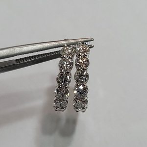 다이아몬드 후프이어링 총1.83ct