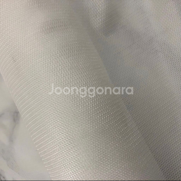 화이트 그물 메쉬 망사 원단--0