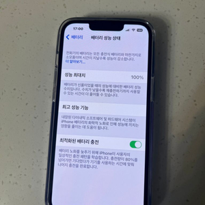 아이폰 13 프로 알파인그린 256gb_100%