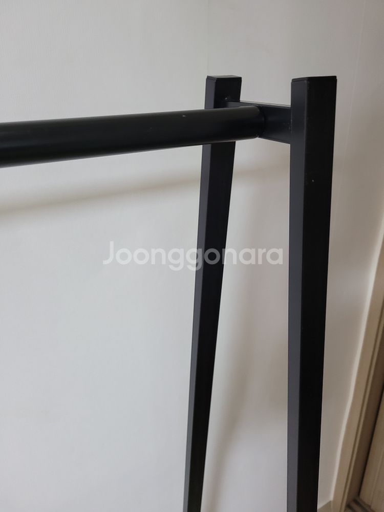 철제 디자인 행거 블랙컬러--5