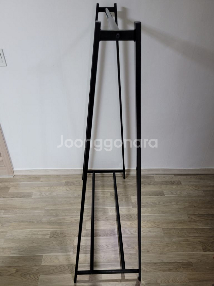 철제 디자인 행거 블랙컬러--2