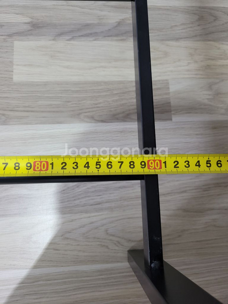 철제 디자인 행거 블랙컬러--7