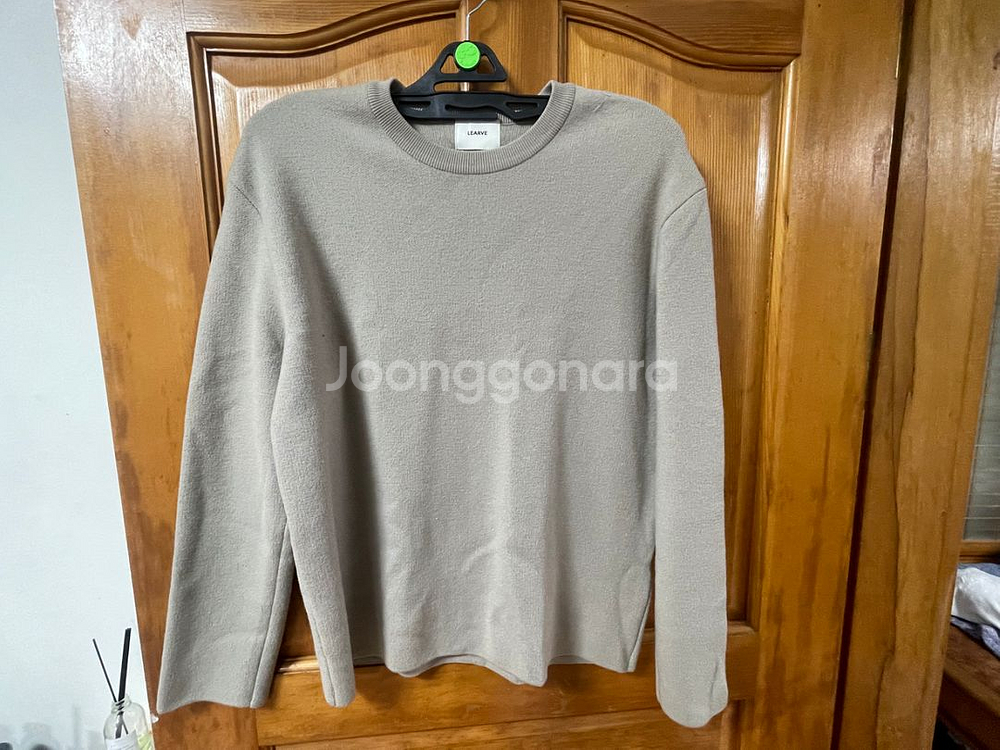 르아브 유주얼 라운드 니트 (블랙,블루,그레이),--2