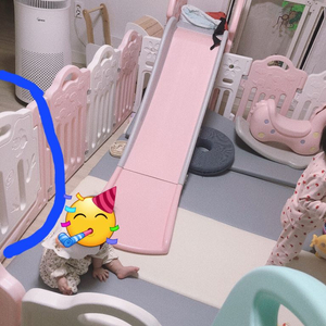 유아 놀이터(미끄럼틀,그네,울타리,안전문)