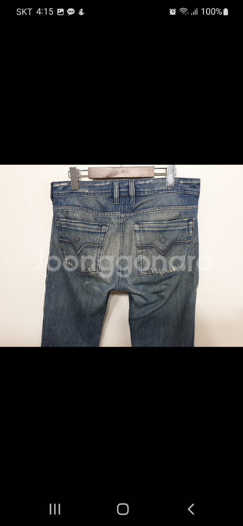 (30)디젤 부츠컷 청바지 연청 자탄 데님팬츠 이태리판--5