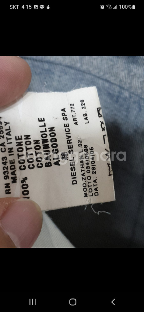 (30)디젤 부츠컷 청바지 연청 자탄 데님팬츠 이태리판--3