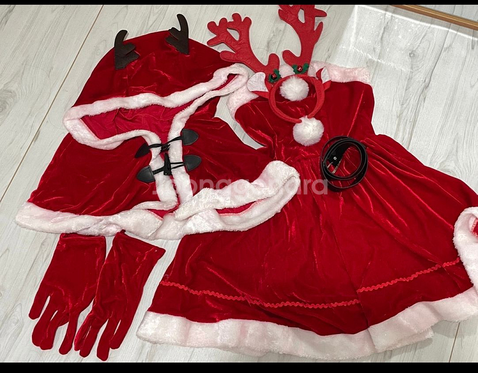 산타걸 코스프레 복장--1