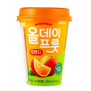 CU 서울우유 올데이프룻 오렌지 250ml